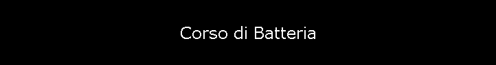 Corso di Batteria